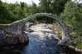 Packhorse Bridge Carrbridge Ã¢â¬â Water Detail Royalty Free Stock Photo